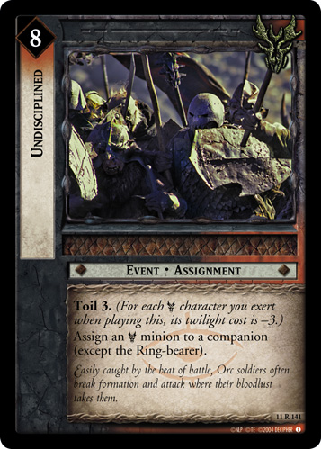 Undisciplined (11R141)