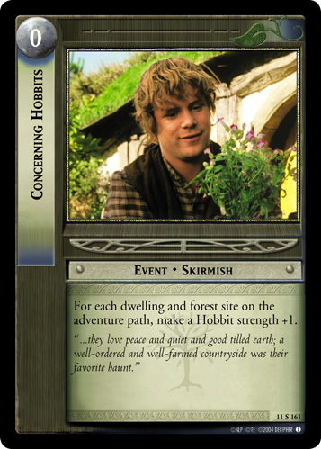 Concerning Hobbits (11S161)