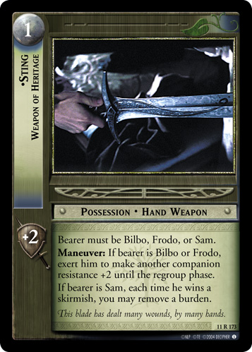 Sting, Weapon of Heritage (11R173)