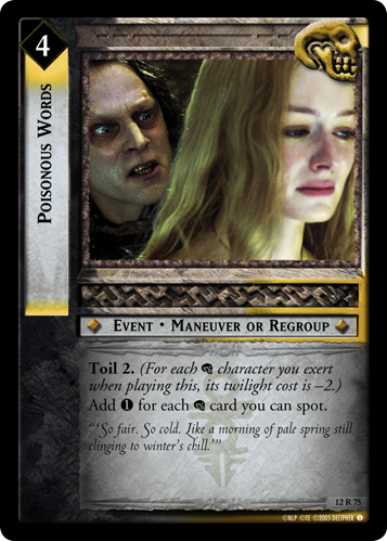 Poisonous Words (12R75)