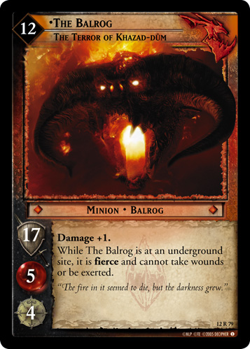 The Balrog, The Terror of Khazad-dum (12R79)