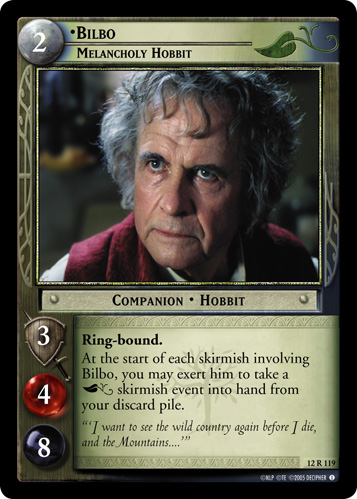 Bilbo, Melancholy Hobbit (12R119)