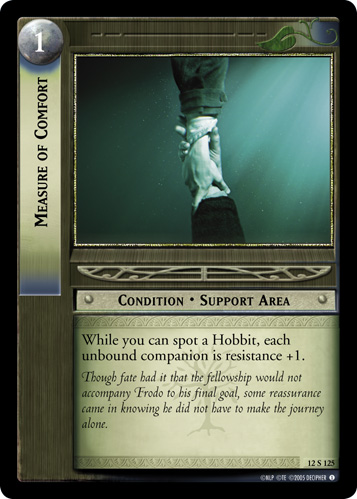 Measure of Comfort (12S125)