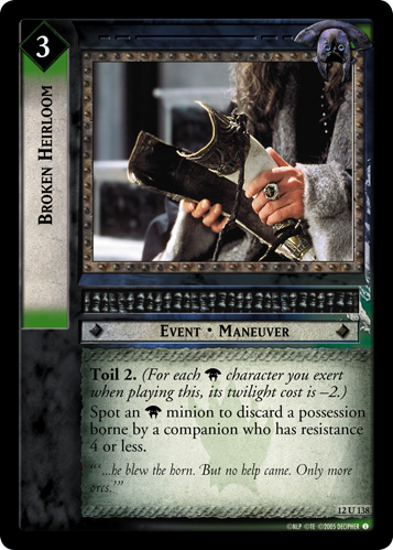 Broken Heirloom (12U138)
