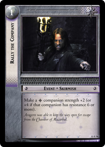 Rally the Company (13S74)