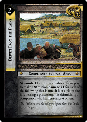 Driven From the Plains (13C87)