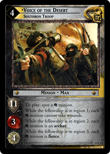 Voice of the Desert, Southron Troop (13R101)