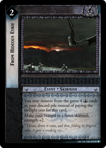 From Hideous Eyrie (13U179)