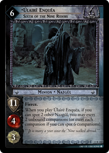 Ulaire Enquea, Sixth of the Nine Riders (13R182)
