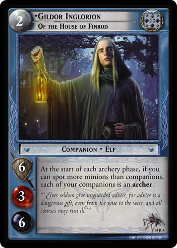 Gildor Inglorion, of the House of Finrod (14R4)