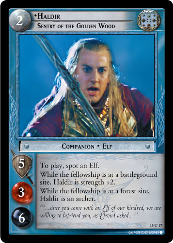 Haldir, Sentry of the Golden Wood (15U17)