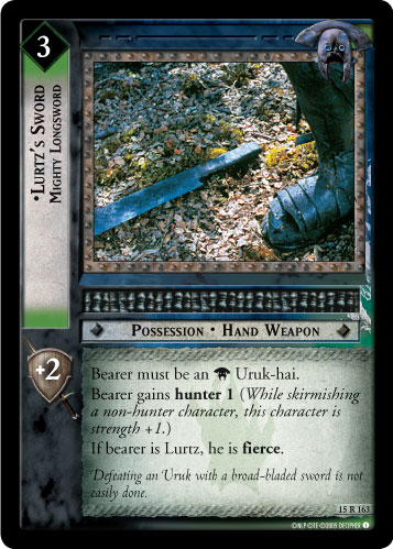 Lurtz's Sword, Mighty Longsword (15R163)
