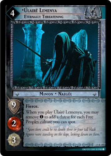 Ulaire Lemenya, Eternally Threatening (15R185)