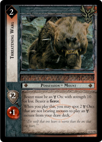 Threatening Warg (17U91)