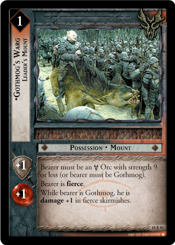 Gothmog's Warg, Leader's Mount (18R81)