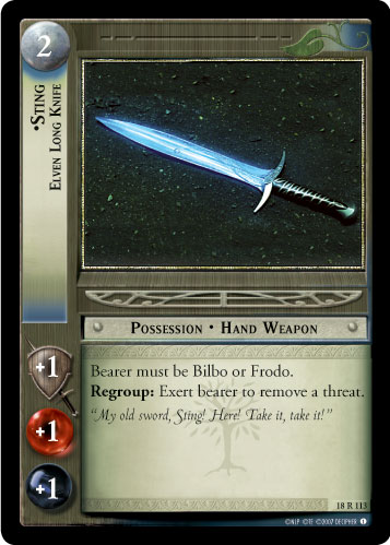 Sting, Elven Long Knife (18R113)