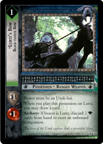 Lurtz's Bow, Black-Fletch Bow (18R119)